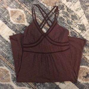 Athlete halter dress brown XS